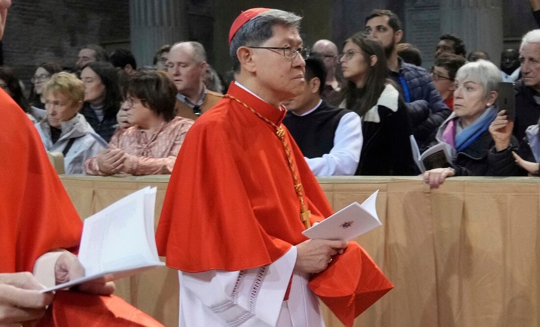 El cardenal filipino Luis Antonio Tagle, el Miércoles de Ceniza, en Roma. FOTO: AP