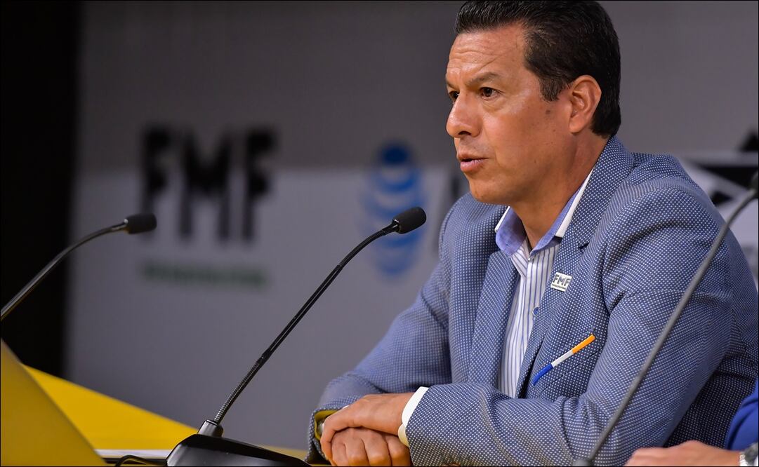 Armando Archundia en conferencia de prensa de la Comisión de Árbitros de la FMF / Foto: Imago7