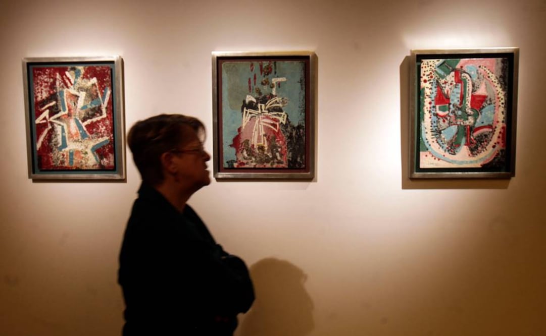 La muestra está conformada por óleos, acuarelas, tintas y tapices, entre otros. (FOTO: Juan Carlos Reyes García / EL UNIVERSAL)