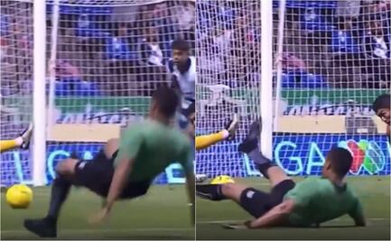 VIDEO: Árbitro de la Liga MX sufre aparatosa caída en pleno partido