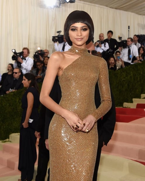 Zendaya con un corte pageboy. Foto: Instagram @ursulastephen