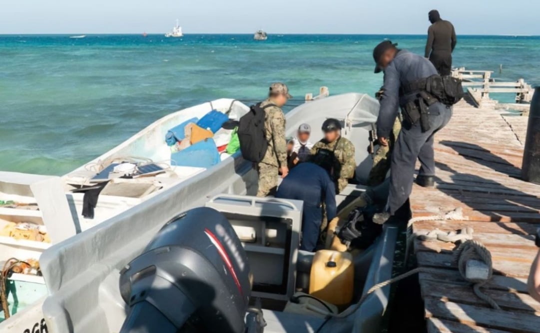 Caen pescadores furtivos en Yucatán (11/03/2026). Foto: Especial