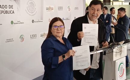 Fernández Noroña al recibir minuta de reforma judicial: No hay poder sobre la tierra que detenga el proceso legislativo