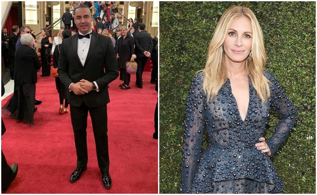 Latin Lover y Julia Roberts. Foto: Instagram Latin Lover y AP