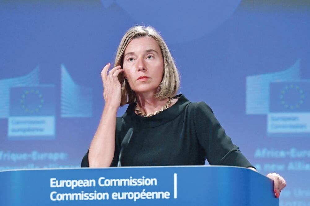 Federica Mogherini, de la UE, asegura que está pendiente el trabajo técnico. Foto: ARCHIVO EL UNIVERSAL