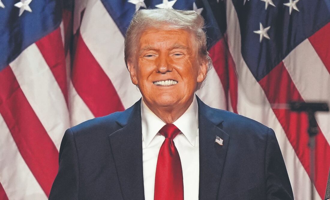 Donald Trump, próximo mandatario, en West Palm Beach, Florida, el 6 de noviembre. Foto: de Alex Brandon. AP