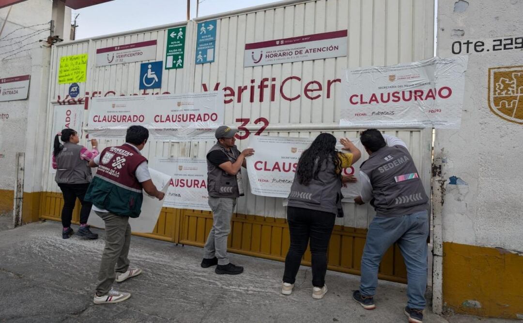 Clausuran segundo centro de verificación en menos de un mes; detectan irregularidades en Iztacalco. Foto: Especial