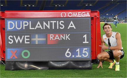 Duplantis logra la mejor actuación de la historia al aire libre en salto con garrocha
