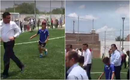 Osorio Chong se echa una "cascarita" en León