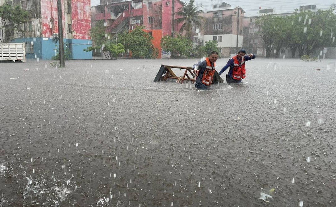 Lluvias intensas en Veracruz. Foto: especial