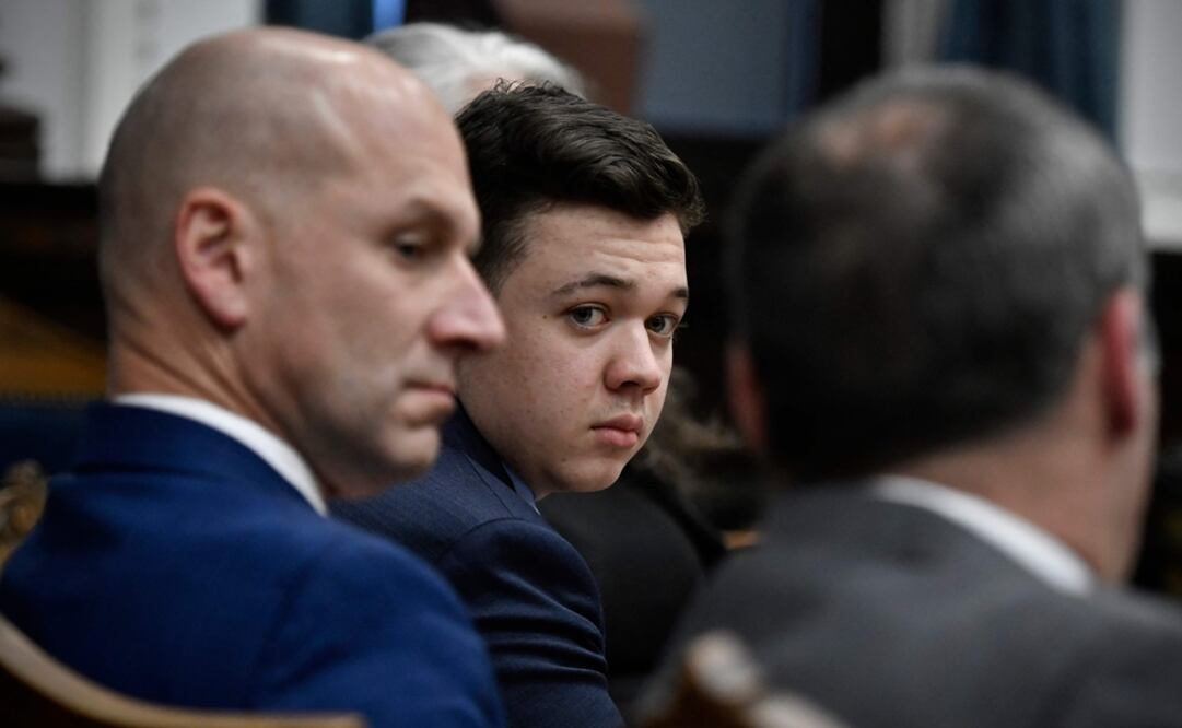 Kyle Rittenhouse en el Palacio de Justicia del Condado de Kenosha en Kenosha.   Foto: AFP 