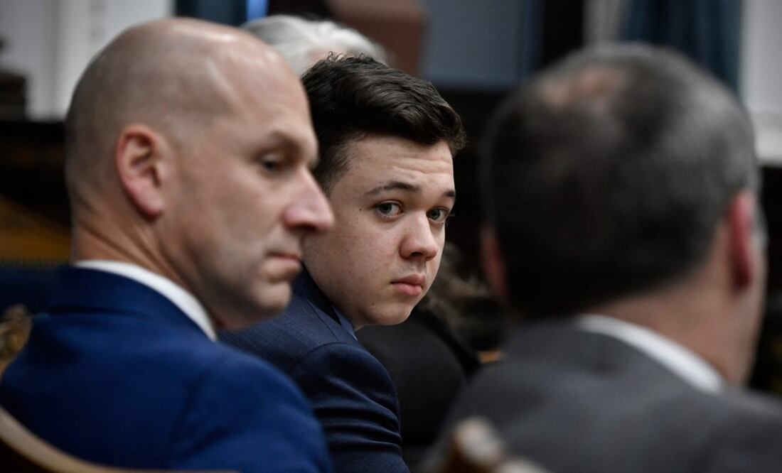 Kyle Rittenhouse en el Palacio de Justicia del Condado de Kenosha en Kenosha.   Foto: AFP