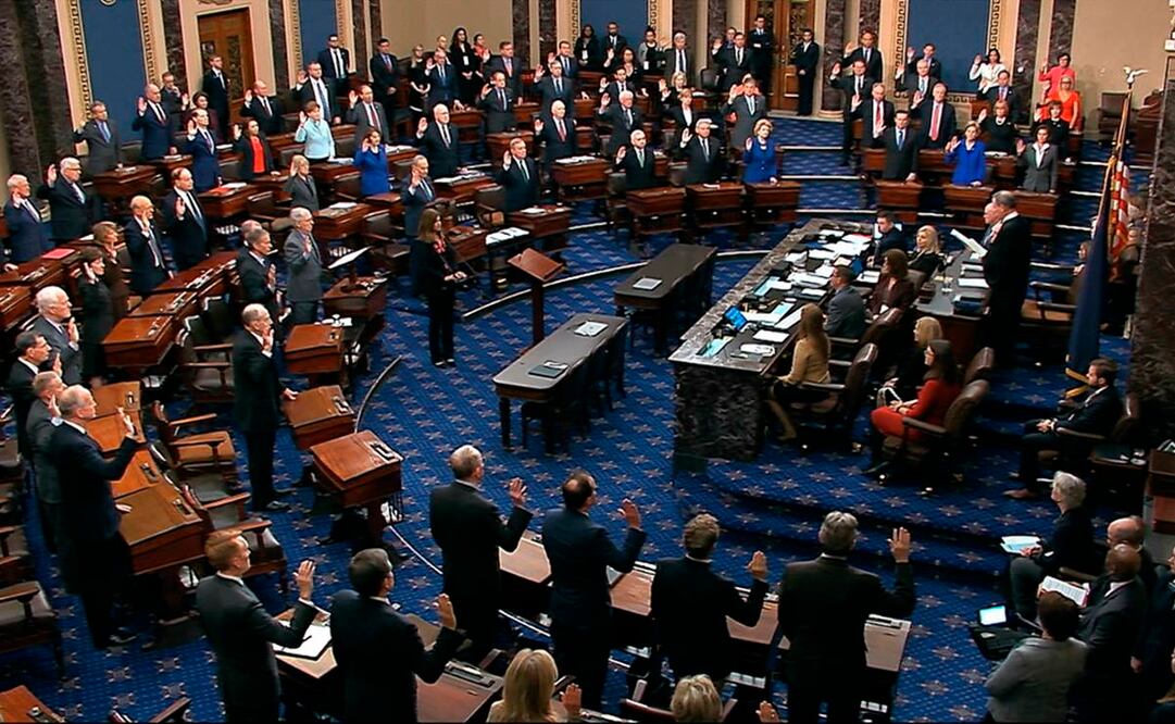 Estas son las reglas del Senado durante el juicio político al presidente Donald Trump (Foto: AP)