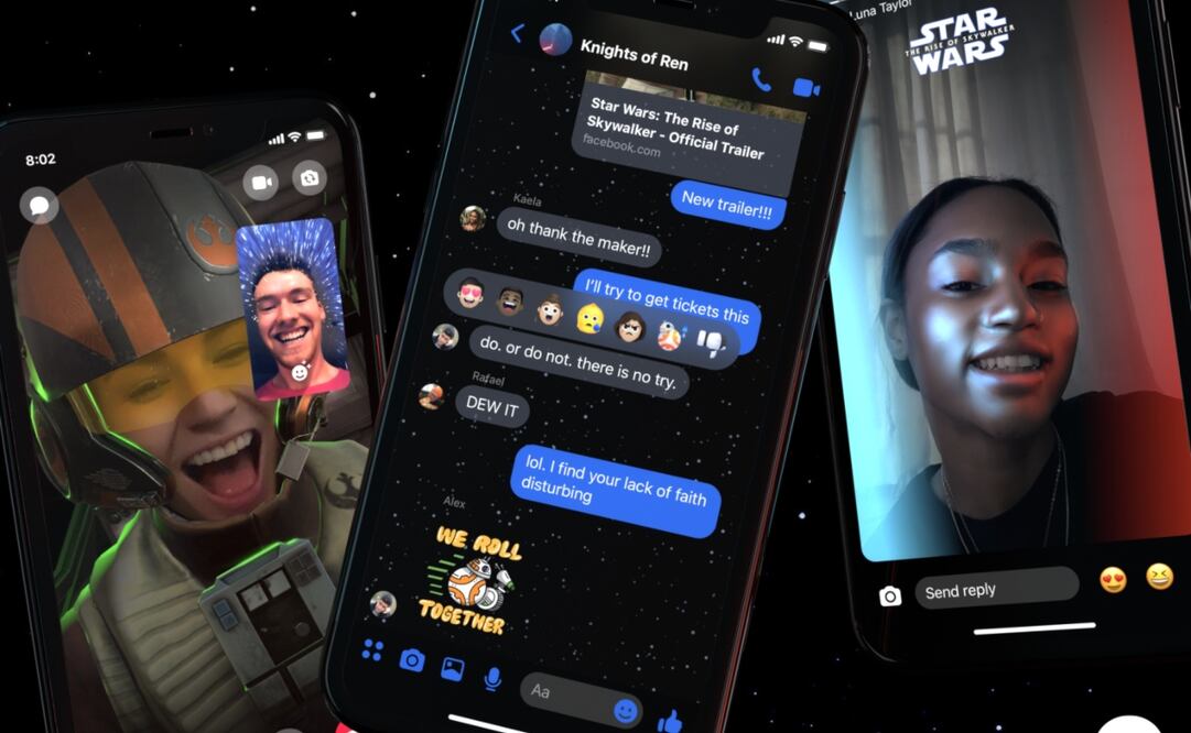 Tendrás disponibles stickers, emojis y efectos de realidad aumentada de Star Wars