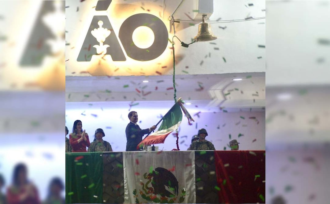 Javier López Casarín encabeza Grito de Independencia en Álvaro Obregón. Foto: Tomada de X