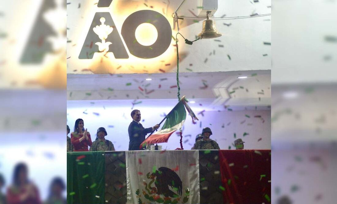 Javier López Casarín encabeza Grito de Independencia en Álvaro Obregón. Foto: Tomada de X