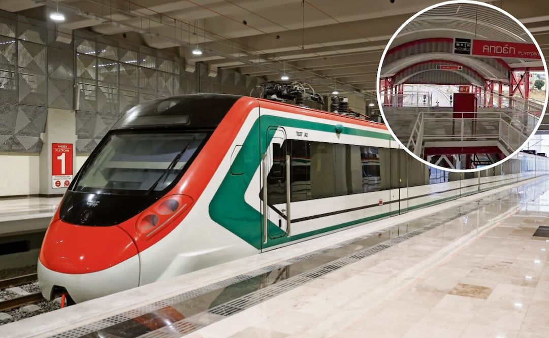 Estas son algunas estaciones que tendrá el Tren Suburbano al AIFA. Foto: captura de video y archivo / EL UNIVERSAL