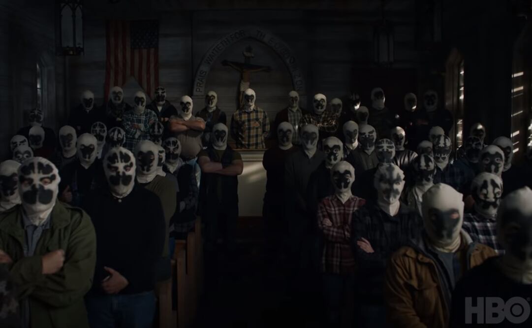 La serie que aparece con más nominaciones es Watch men , de HBO. En esa historia los héroes son tratados como delincuentes. Foto: HBO