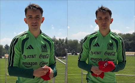 Álvaro Fidalgo vive su primer entrenamiento con Selección Mexicana antes del juego contra Portugal
