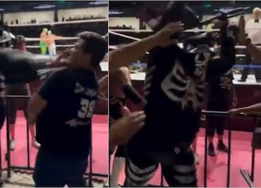 LA Park golpea en varias ocasiones a un aficionado en la Arena Potosí; la reacción del luchador generó gran polémica