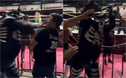 LA Park golpea en varias ocasiones a un aficionado en la Arena Potosí; la reacción del luchador generó gran polémica 