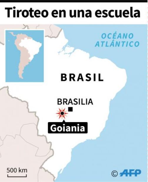 Dos adolescentes mueren en tiroteo en escuela de Brasil; hay otros 4 heridos