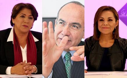 Calderón felicita a Vázquez Mota por "exhibir" a Delfina Gómez en debate