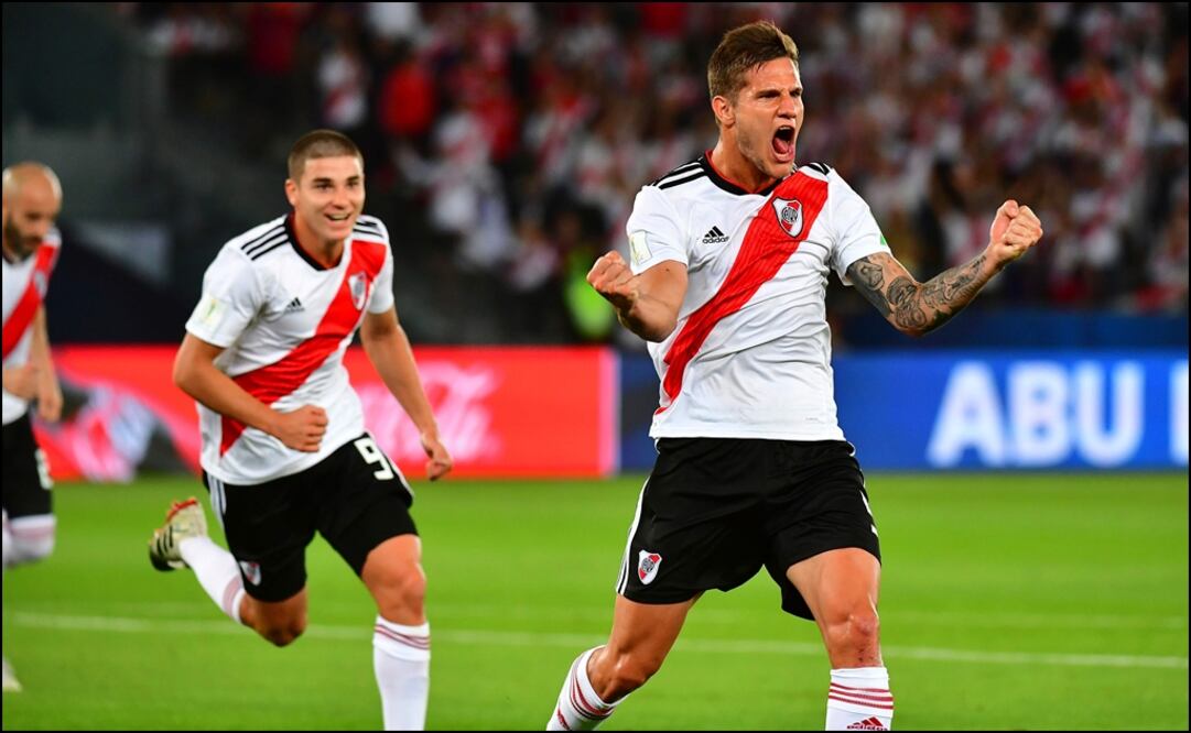 River Plate se adelantó en el minuto 24 cuando Bruno Zuculini. Foto: AFP.