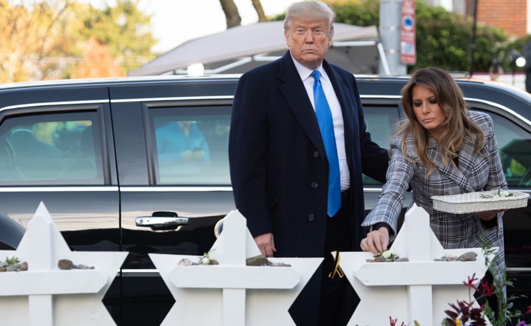 El presidente estadounidense Donald Trump junto a su esposa, Melania Trump. (Foto: AFP)