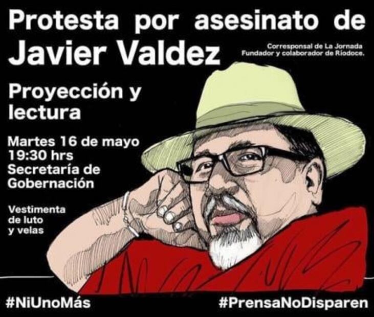 Periodistas protestan con #UnDíaSinPeriodismo tras crimen de Javier Valdez