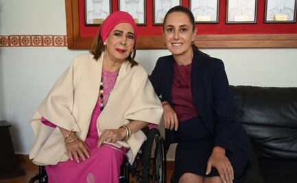 Sheinbaum se reúne con Elsa Aguirre, diva del cine de oro; “ejemplo de gran fortaleza”, destaca