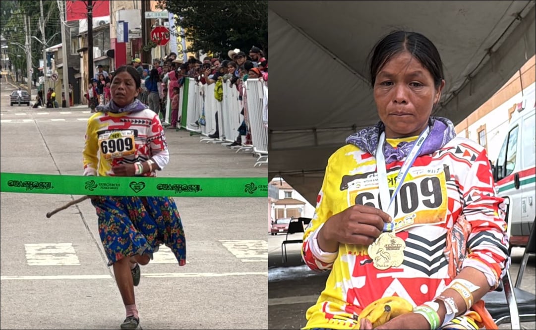 Candelaria Rivas no contaba con experiencia, pero ganó los 63K del Ultramaratón en Guachochi / FOTOS: Edgar Enríquez - EL UNIVERSAL