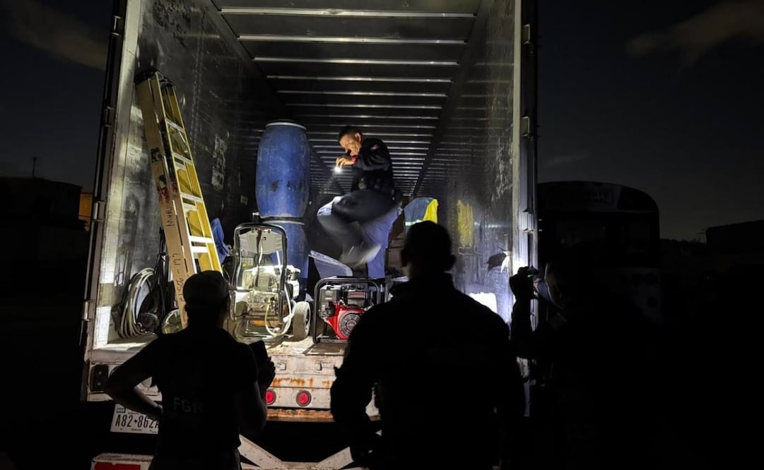 Tras cateo aseguran más de 13 mil litros de hidrocarburo y artículos empleados en huachicol en Ciudad Juárez (22/07/2026). Foto: Especial