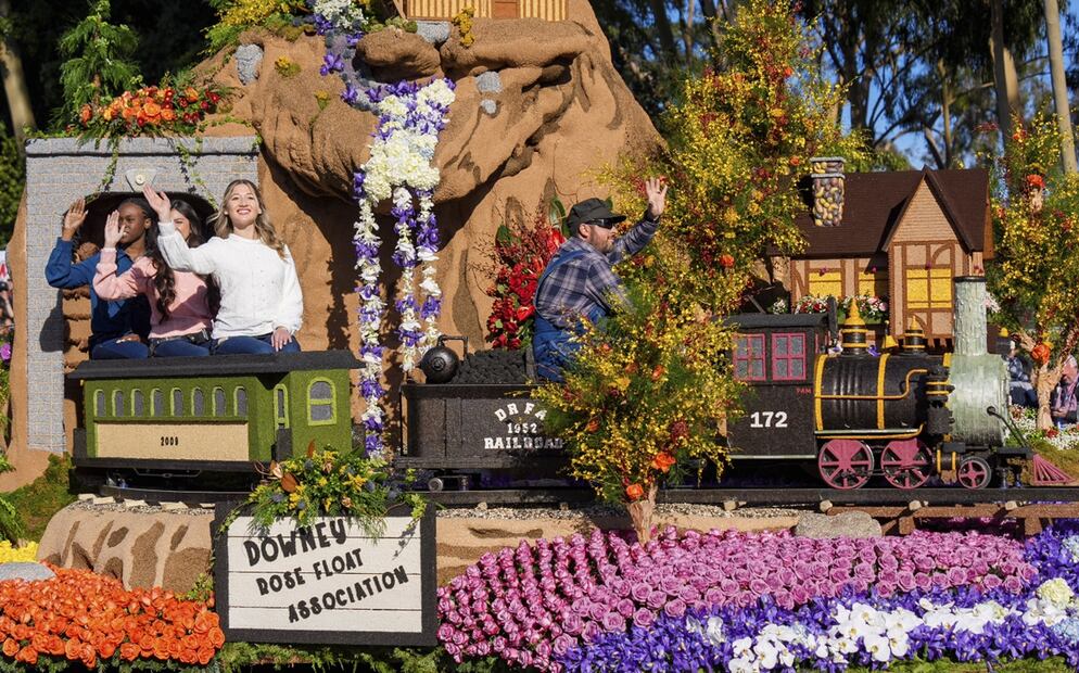 Desfile de las Rosas 2025 en Pasadena, California. Foto: AP