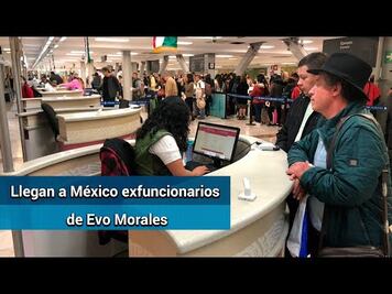 Llegan a México como asilados dos exfuncionarios de Evo Morales