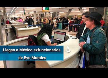 Llegan a México como asilados dos exfuncionarios de Evo Morales