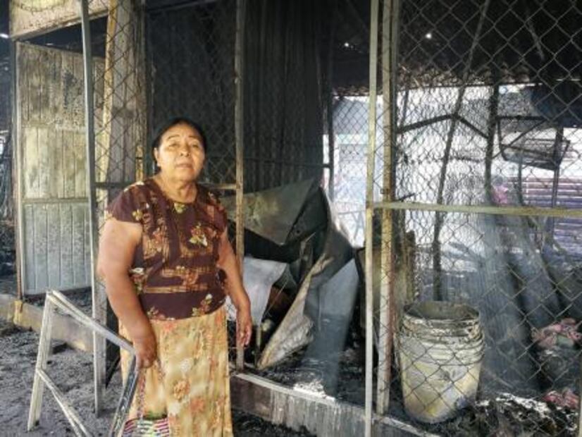 Se incendian 60 puestos en mercado de Juchitán
