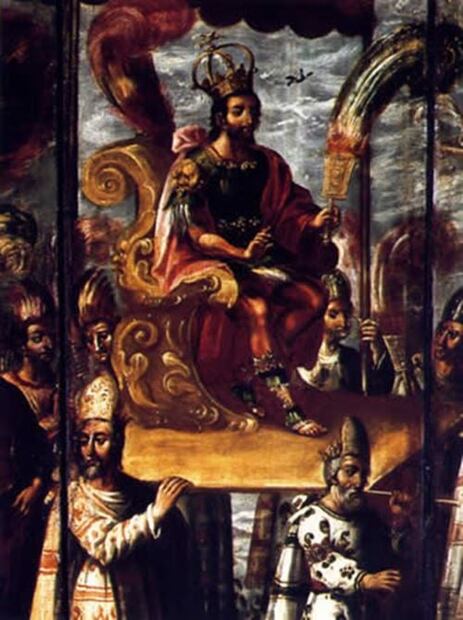 Hernán Cortés, Moctezuma y Jesús y Judas