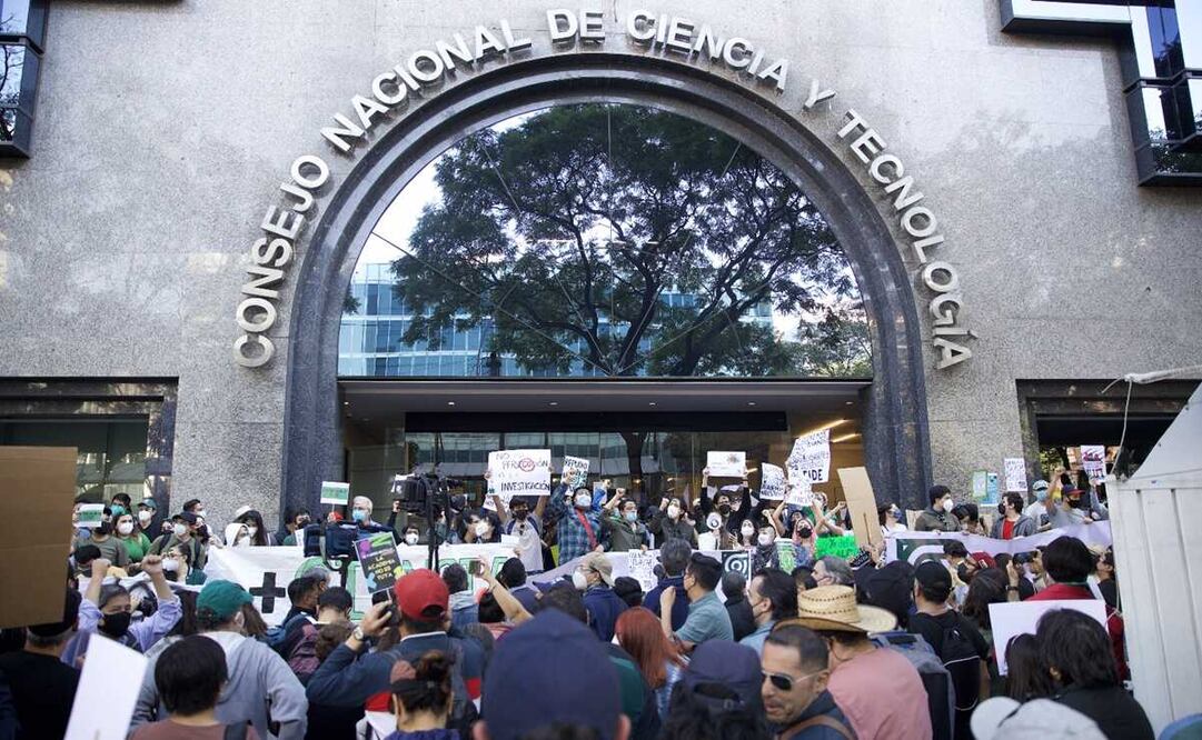 Comunidad estudiantil, en la marcha por el CIDE que se llevó a cabo el sábado pasado. Foto: Archivo El Universal