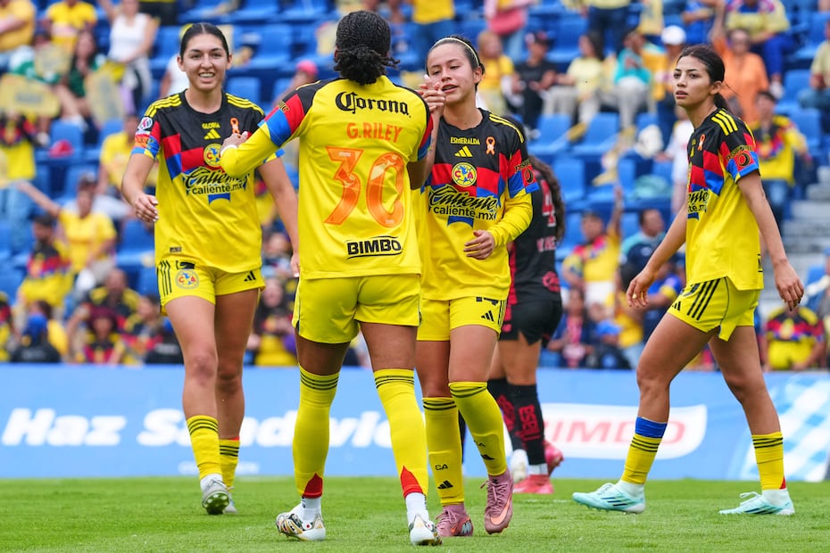 América Femenil en festejo de gol, durante la Liguilla del torneo Clausura 2026 de la Liga MX Femenil - Foto: Imago7
