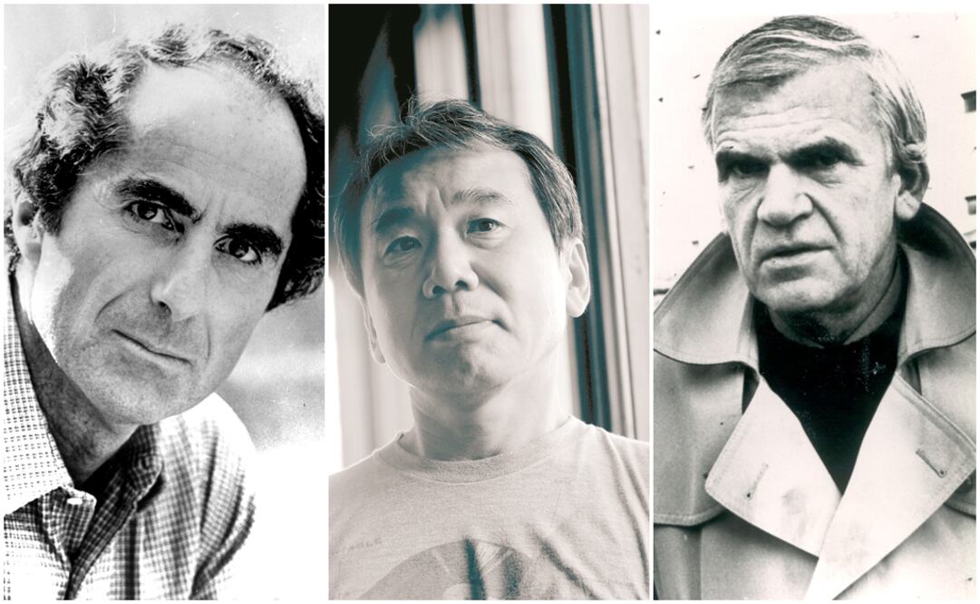 Los escritores Philip Roth, Haruki Murakami y Milan Kundera han sido de los candidatos favoritos para merecer el galardón. Foto: Archivo