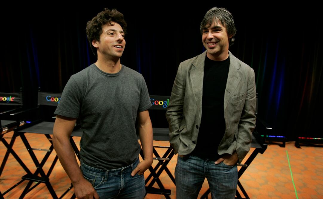 Sergey Brin junto a Larry Page. Foto: AP 