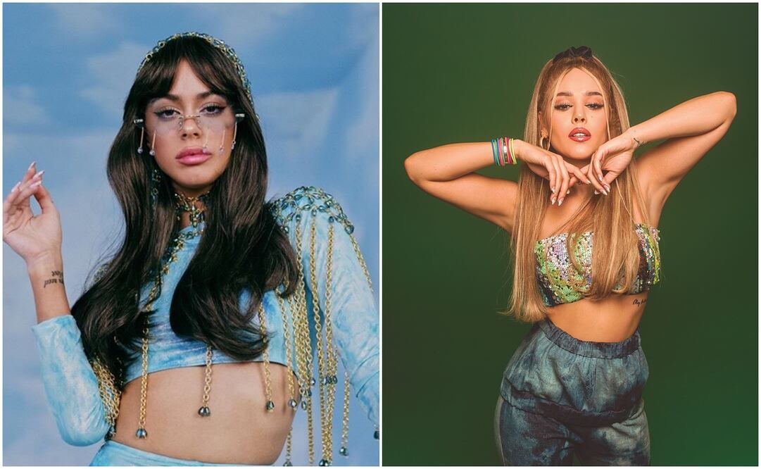 Tini Stoessel y Danna Paola. Fotos: Captura y Archivo