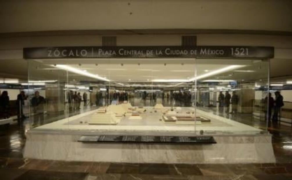 Actualizan la maqueta de México-Tenochtitlan del Metro Zócalo