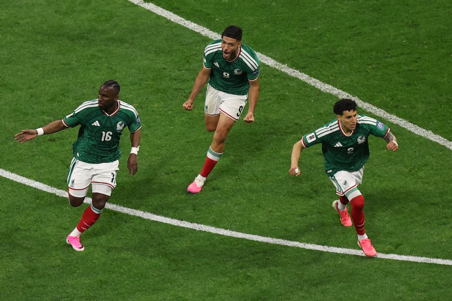 Selección Mexicana en festejo de gol, durante los 16vos de Final de la Copa del Mundo de 2026 ante Ecuador - Foto: EFE