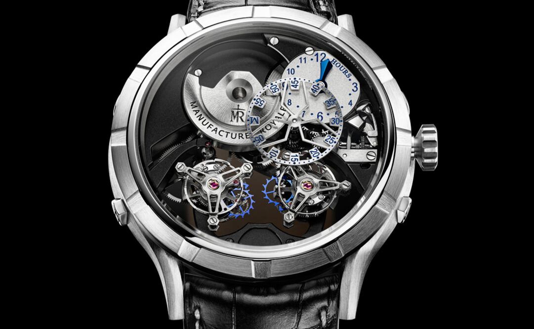 Manufacture Royale, que retoma el legado de la manufactura creada por Voltaire, desarrolla relojes como el 1770 Micromegas Revolution.