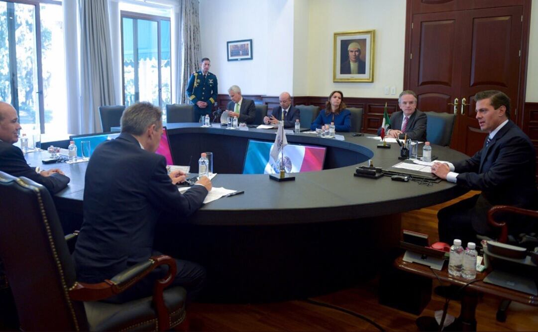 Durante la reunión, el mandatario reconoció la labor humanitaria que realiza la Cruz Roja en el mundo. /Tomada de @PresidenciaMX