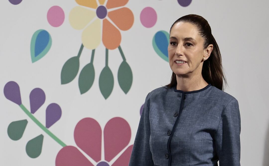 La presidenta Claudia Sheinbaum en Palacio Nacional el 9 de junio de 2025. Foto: EFE