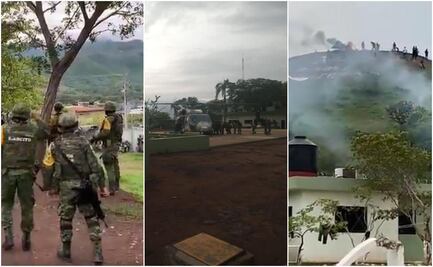 Video. Crece tensión en Aguililla; tiran portón de cuartel militar