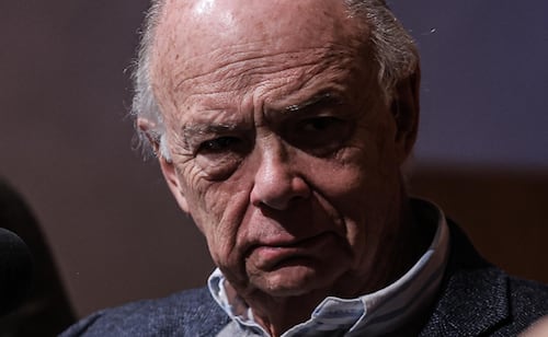El escritor Enrique Krauze durante la Presentación de su libro 
